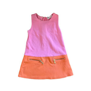 H&M Color Block Toddler Girl Dress Sz 2-4 Years